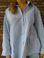 Blouse streep roze